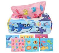 WOONEKY Giocattolo Montessori per Ragazzo Ragazza con Tessuti Morbidi e Colorati Gioco Sensoriale per Educativo e Sicuro per Prime Fasi di Apprendimento