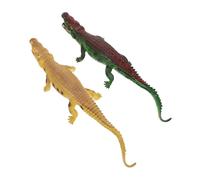 WOONEKY Giocattolo Realistico e Urlante Imitazione Coccodrillo 40cm Per Ragazzo Ragazza, Set Da 2 Pezzi, Giocattolo Di Simulazione Per Bagnetto e Sviluppo Destrezza