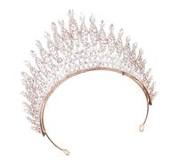 WOONEKY Girls Crystal Tiara Crown Women Headband Wedding Prom Birthday Party Crown