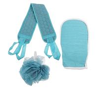 WOONEKY Guanti Doccia Asciugamani Bagno Palla Bagno Striscia Detergente Per Massaggi Alla Schiena e Esfoliazione Materiali Spugna