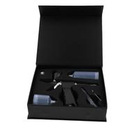 WOONEKY Kit Aerografo Professionale Portatile con Spray Uniforme per Modellismo Verniciatura Auto e Decorazioni Unghie Completo Nero Resistente