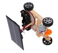 WOONEKY Kit Auto Solare in Legno Te per Giocattolo Stem di Ingegneria Creativa ed Elettrica Sicuro e Didattico Adatto Ragazzi Interessati Scienza e Tecnologia