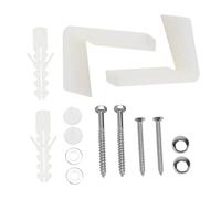 WOONEKY Kit Fissaggio Sedile Wc Bianco con Resistenti e Accessori Pratici per Riparazione e Montaggio Facile