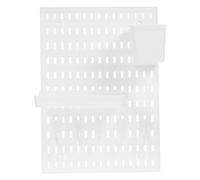 WOONEKY Kit Pegboard Bianco da Parete per Cucina Organizer senza Foratura con Mensole e Ganci Resistenti Pannello Grande per Utensili e Accessori Soluzione Salvaspazio Elegante e Durevole
