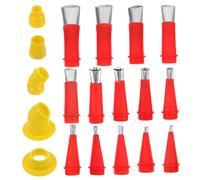 WOONEKY Kit Ugelli per Calafataggio Plastica Robusta con Base Rimovibile per Controllo Colla Adatto per Silicone Adesivi e Progetti da Te