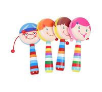 WOONEKY Legno a Forma Cartone Animato per Set da 4 Educativo Portatile e Leggero per Stimolare Senso del Ritmo Flessibilità delle Dita