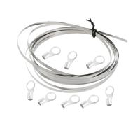 WOONEKY Macchina Sigillatrice Manuale per Sacchetti Alimenti e Frutta Secca, Striscia Riscaldante in Lega Argento, Forte Tenuta, per Laboratori e Confezionamento Snack in Piccoli Lotti