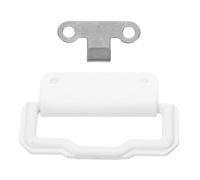 WOONEKY Maniglia plastica per tende congelatore bianco con supporto gancio per vetrine refrigerate in supermercati e negozi alimentari