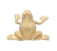 WOONEKY Maniglia Vintage Forma Rana Tiraporta Decorativo con Dettagli Intagliati Prosperità per Mobili e Cassettiere