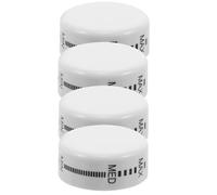 WOONEKY Manopola Termostato Bianca Regolazione Rotativa Liscia in Plastica 4 Pezzi per Congelatore e Frigorifero Uso Universale Controllo Temperatura Freezer