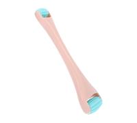 WOONEKY Massaggiatore Facciale Manuale Doppia in Silicone Blu per Occhi e Strumento Ergonomico per Massaggio Anti-età Riduce Occhiaie e Rughe Favorisce Assorbimento Portatile e Facile