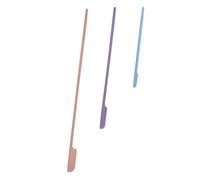 WOONEKY Mini Set Di Spatole Cosmetiche Confezione Da 3 Raschietti Per Il Trucco in Silicone Per Lozione Rossetto Comodi Da Impugnare Senza Impugnatura Colore Casuale