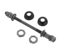 WOONEKY Mozzo Posteriore Bici Mountain Bike ASSE Solido 180mm Grigio, Kit Cuscinetti a Sfere per Sostituzione ASSE Ruota, Accessori Riparazione per Ciclismo off-Road