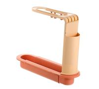 WOONEKY Organizer da Cucina Estensibile in Rosa Scaffale Scolapiatti e Portapiatti Multifunzione per Lavello Supporto Stabile per Piatti e Ciotole Risparmio per Cucina e Bagno