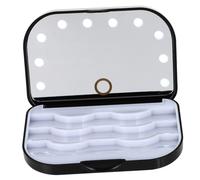 WOONEKY Organizzatore Per Ciglia A Led Con Specchio Per Ciglia Finte Piccolo Ed Elegante Per I Viaggi