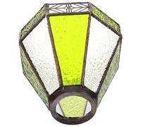 WOONEKY Paralume in Vetro Vintage per Lampada Sospensione Paralume Piccolo in Vetro Artigianale per Ristorante Mediterraneo e Bar Copertura Elegante per Lampada da Comodino con Luce Calda