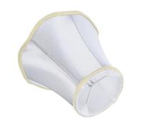 WOONEKY Paralume per Lampada a Sospensione Plissettato Argento, Copertura per Plafoniera Piccola Vintage, Paralume Decorativo Smerlato per Camera da Letto e Comodino