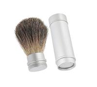 WOONEKY Pennello Da Barba Per Uomo in Setole Pregiate Con Manico in Alluminio, Resistente e Folto Per Schiumatura Rapida, Spazzola Da Barba Professionale Per Rasatura Quotidiana