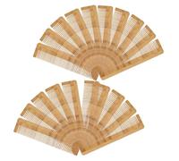 WOONEKY Pettine usa e getta in bambù naturale per uomini e donne, portatile, tascabile, in legno, con funzione di massaggio del cuoio capelluto, strumento leggero per lo styling per tutti i tipi di