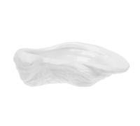 WOONEKY Piatto Salsa in Ceramica Bianca 1 Pezzo per Condimenti