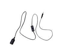 WOONEKY Portalampada E27 Con Interruttore On/off Su Cavo Da 1,8 M, Presa Di Luce Compatta in Plastica Per Illuminazione Domestica, Ufficio e Officina
