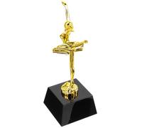 WOONEKY Premio di Danza per Adolescenti, Statuetta Ballerina Oro Plastica | Base Ampia e Finitura Lucida, per Maestri, Squadre, Scrivania, Ufficio
