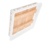 WOONEKY Pressa per Formaggio Fai da Te, Stampo per Formaggio da Cucina e Tofu, Pressa e Cestello in Legno e Plastica, per Piccole Cucine e Produzione DIY