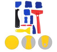 WOONEKY Raschietti in Plastica per Sigillante Spatola Rimuovi Colla Resistente e Sicura Strumenti per Pulizia e Finitura Pavimenti Cucina Bagno