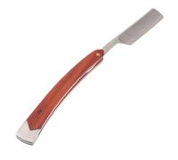 WOONEKY Rasoio Manuale per Barba in Acciaioossidabile Manico Legno Rasatura Precisa e Poca Irritazione della Pelle per Uomini a Casa o Viaggio