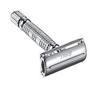WOONEKY rasoio manuale rasoio per il corpo rasoi da uomo per il viso lamette double edge safety razor monolama da barba a doppio taglio vecchio stile Silver
