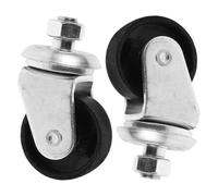 WOONEKY Ruote Girevoli Filettate per Cric da Pavimento 4 Ton, Set 2 Pezzi, Ruote Sferiche per Impieghi Gravosi Barra Filettata, Ricambi per Cric Industriale, Mobilità e Stabilità per