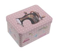 WOONEKY Scatola Organizer in Metallo Portatile per Cucire Scatola di Latta con Coperchicernierato per Aghi Fili e Accessori da Cucito per Riporre Forniture da Cucito Casa Viaggio