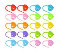 WOONEKY Segnapunti per Lavorare a Maglia a Forma di Cuore Set da 30 Pezzi in Plastica Trasparente Marcatori di Punto per Uncinetto e Maglia per Cappelli Sciarpe Guanti e Lavori Fai da