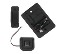 WOONEKY Serratura per Cassetti con Impronta Digitale Nera e Maniglia a Tirare, Serratura Biometrica senza Trapano per Armadietti e Comodini, Blocco Sicurezza per Casa, Ufficio e Camera