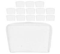 WOONEKY Set 14 Pezzi Punte Protettive in Plastica Trasparente per Pinze Rompivetro, Copripunta PVC per Pinze per Vetri Colorati e Portachiavi, Accessori per Lavori di Vetrate