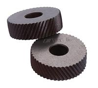 WOONEKY Set 2 Pezzi Utensili Per Zigrinatura Rotella Diagonale 1,5 Mm in Acciaio Antiruggine Per Tornio, Strumenti Per Godronatura Antiscivolo e Finitura Decorativa Superfici Lavorate