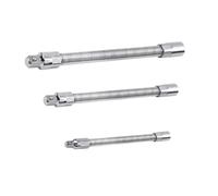 WOONEKY Set 3 Aste di Prolunga in Acciaio per Giunti Sferici Flessibili Adattatori per Punte Utensili Elettronici Accessori Leggeri e Compatti per Uso Efficiente in Cassetta Attrezzi