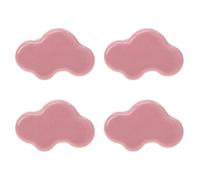 WOONEKY Set 4 Maniglie per Mobili in Ceramica a Forma di Nuvola Pomelli per Porte e Cassetti Maniglie per Armadi e Guardaroba Facili da Installare Adatte per Arredamento Casa