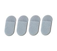 WOONEKY Set 4 Pezzi Pad Detergenti Viso in Spugna Morbida Cordino, Per Pulizia Profonda, Esfoliazione Delicata e Rimozione Trucco Quotidiana