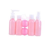 WOONEKY Set 6 Flaconi Da Viaggio Portatili in Pe e Pp, Bottiglie Per Shampoo, Lozione e Crema Spruzzatore, Antileak, Leggeri e Salvaspazio, Per Uso Domestico e Viaggi