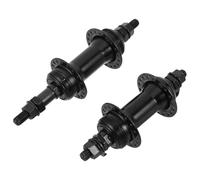 WOONEKY Set di 2 mozzi per Freni a Disco a 36 Raggi, mozzo Ruota in Metallo Nero, Supporto rotore Centerlock, Cuscinetti a Cartuccia sigillati, Coppia Anteriore e Posteriore per