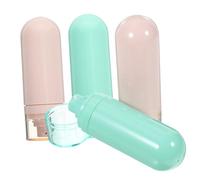 WOONEKY Set Di 4 Flaconi Da Viaggio Ricaricabili Per Shampoo E Lozione 50 Ml Compatti E A Prova Di Perdite