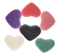 WOONEKY Set Di 6 Spugne Per Il Viso in Assortiti Strumento Esfoliante Per Una Pulizia Profonda E Un Affinamento Della Pelle