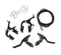 WOONEKY Set Freni a Disco Idraulici per Bicicletta Mountain Bike, Kit Completo Anteriore e Posteriore Leve in Lega di Alluminio e Cavi Interni ed Esterni, Kit Freno Bici Versatile per Uso