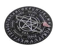 WOONEKY Set Pendolo Divinatorio in Legno Piatto Intagliato a Sette Stelle, Ornamento da Appendere per Meditazione e Decorazione Domestica, Accessorio Esoterico per Tavole di Divinazione