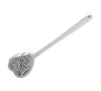 WOONEKY Spazzola Da Bagno in Silicone A Forma Di Cuore Elegante Con Manico E Scrub Per Doccia Potere Esfoliante