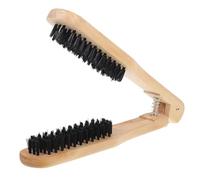 WOONEKY Spazzola Lisciante V Shape Legno Strumento per per Styling e Lisciatura Static e Morbida per Asciugatura