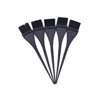 WOONEKY Spazzola per Tintura da Parrucchiere Set 5 Pezzi Pennelli per Tinta Chioma in Plastica Nero per Applicazione Colorazioni e Trattamenti Chioma Uso Professionale Salone e Casa