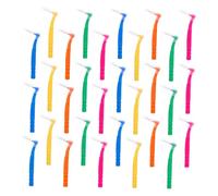 WOONEKY Spazzolini Interdentali per Dental Care, 30 Pezzi, Spazzolino Manuale Leggero in Plastica Setole in Nylon, per Spazi Interdentali e Denti Ortodontici in Viaggio al Lavoro