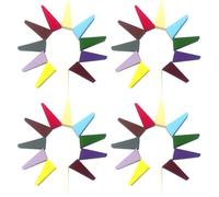 WOONEKY Spugnette Triangolari per Trucco 50 Pezzi, Spugne per Viso Piccole e Morbide, Assorbimento Elevato per Fondotinta Liquido e Cuscinetto, per Uso Bagnato e Viaggi Colore Casuale